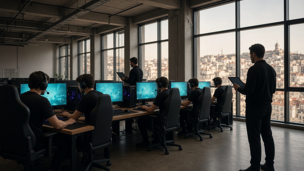 Bootcamp com cinco estações alinhadas